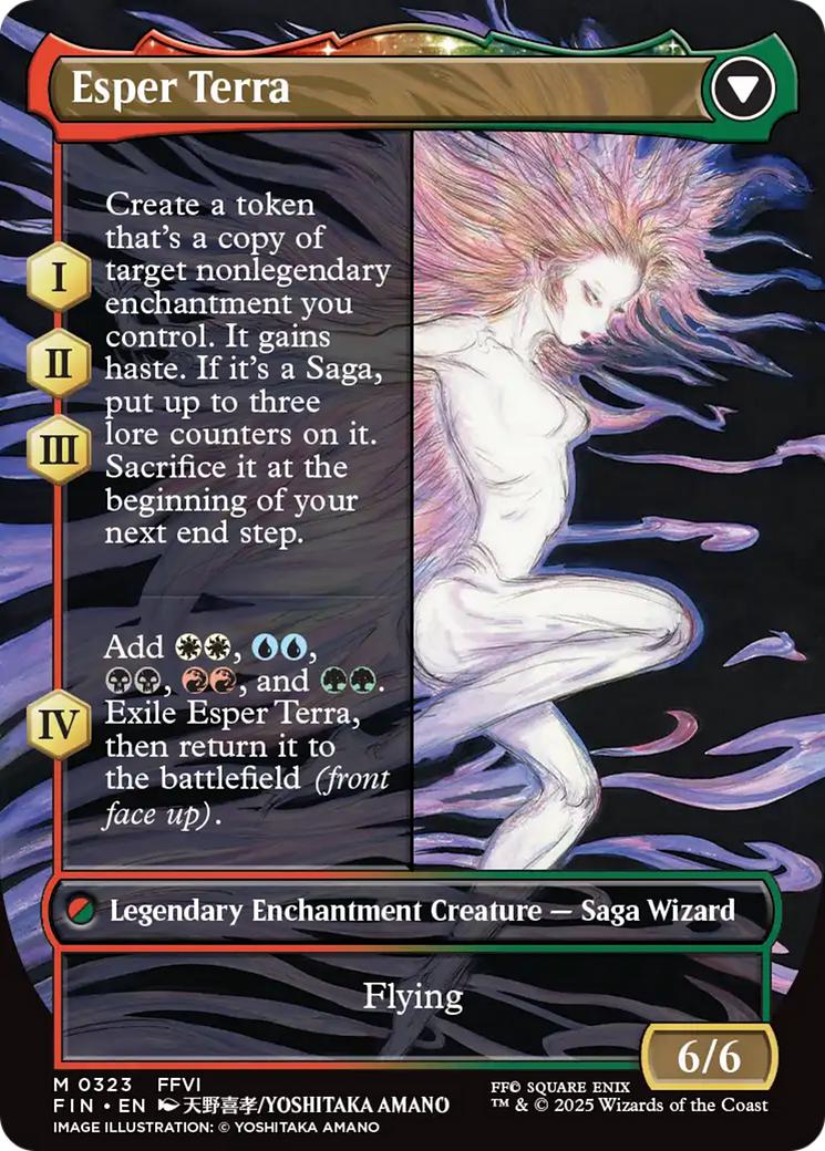 Terra, Magical Adept // Esper Terra [323] [Borderless] [FINAL FANTASY] [Non-Foil] - Image 2