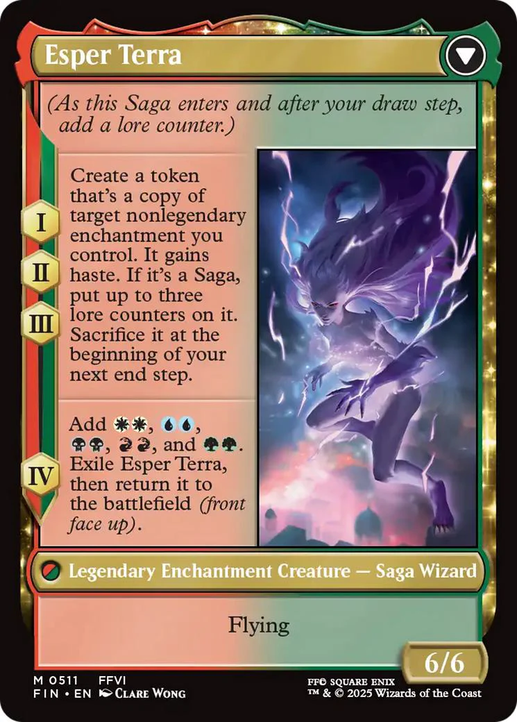 Terra, Magical Adept // Esper Terra [511] [Extended Art] [FINAL FANTASY] [Non-Foil] - Image 2