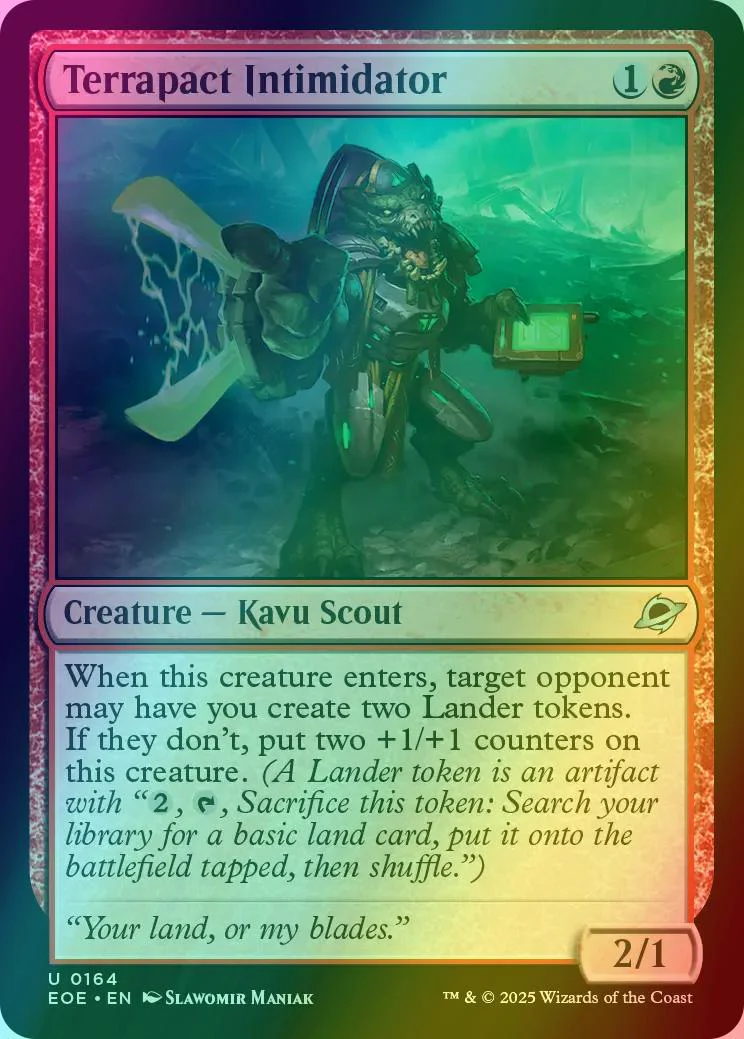 Terrapact Intimidator [164] [Edge of Eternities] [Foil]