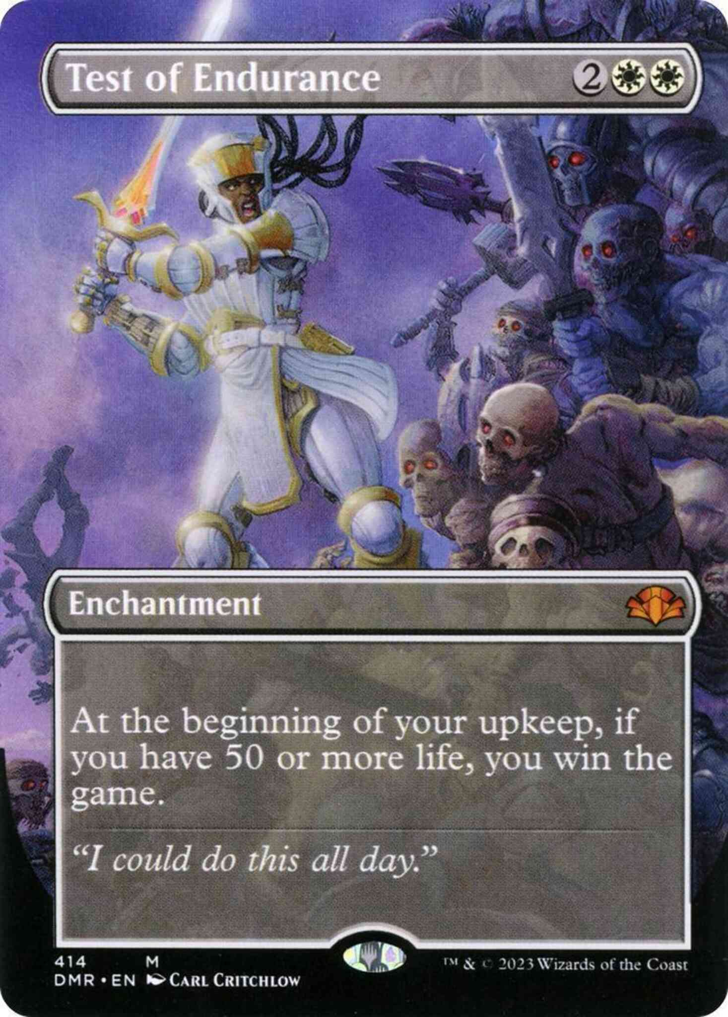Test of Endurance [414] [Borderless] [Dominaria Remastered] [Non-Foil]