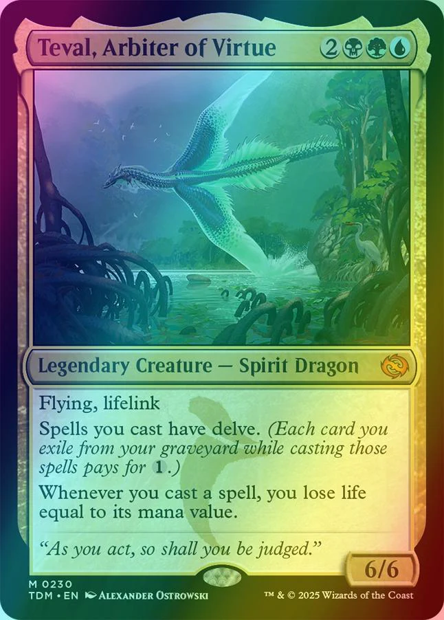 Teval, Arbiter of Virtue [230] [Tarkir: Dragonstorm] [Foil]