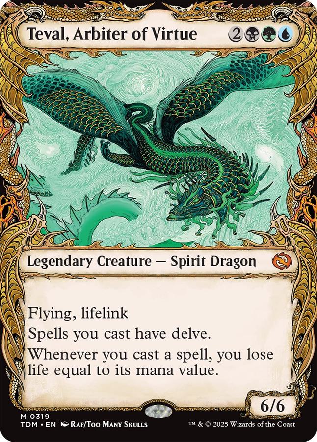 Teval, Arbiter of Virtue [319] [Draconic Frame Showcase] [Tarkir: Dragonstorm] [Non-Foil]