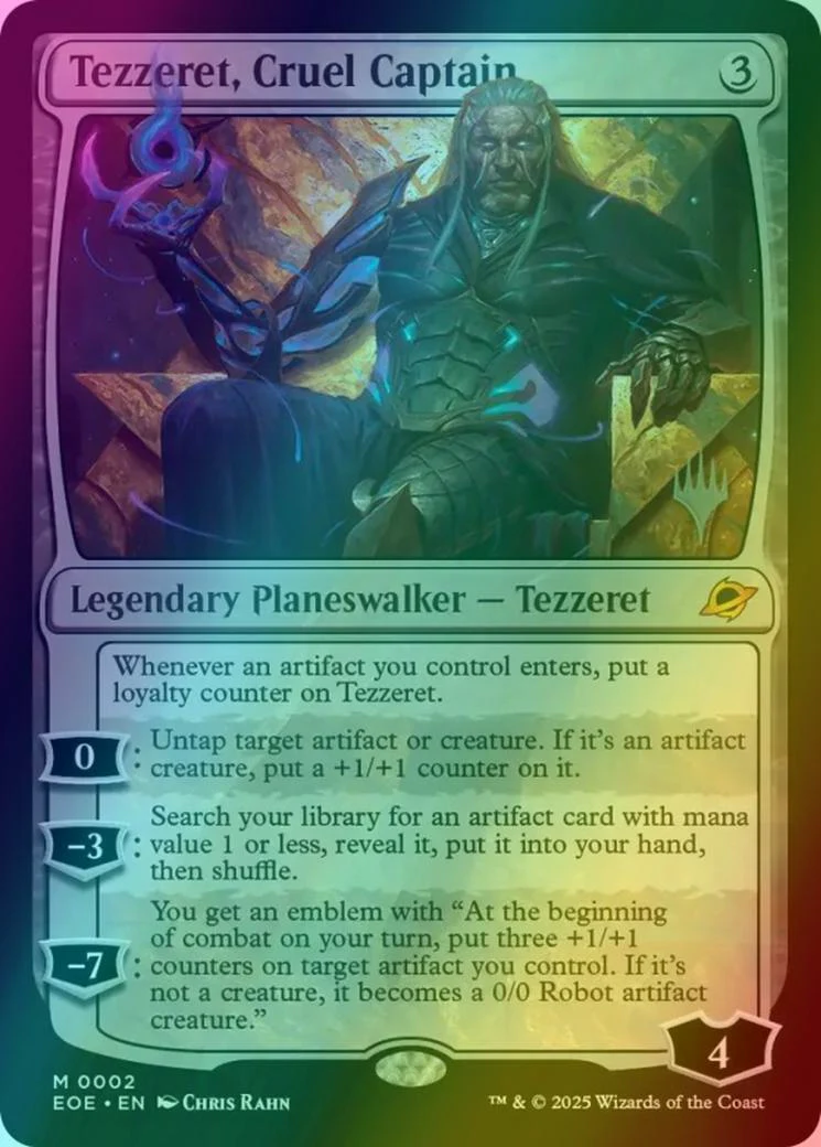 Tezzeret, Cruel Captain [2p] [Promo Pack] [Edge of Eternities: Promos] [Foil] - Image 2