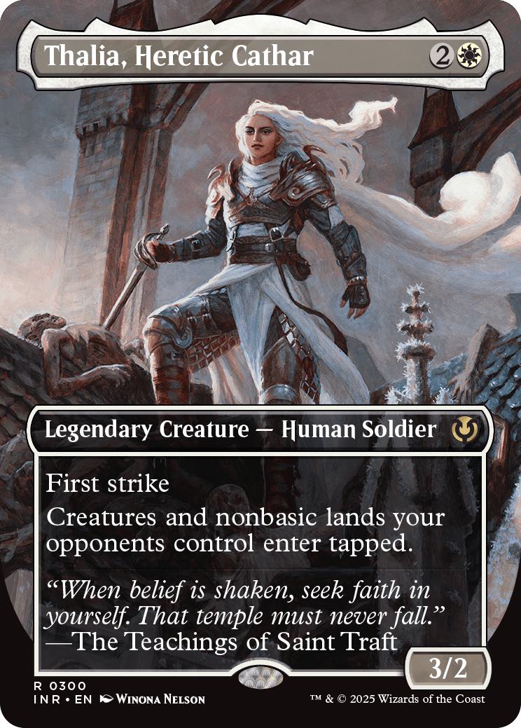 Thalia, Heretic Cathar [300] [Borderless] [Innistrad Remastered] [Non-Foil]