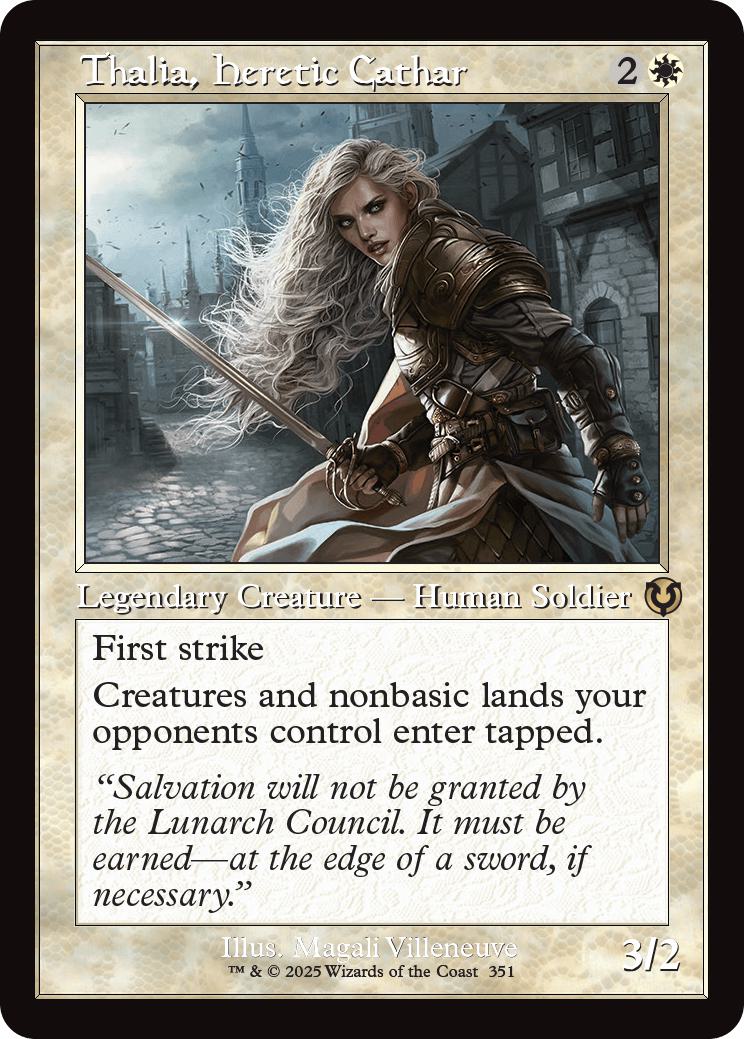 Thalia, Heretic Cathar [351] [Retro Frame] [Innistrad Remastered] [Non-Foil]