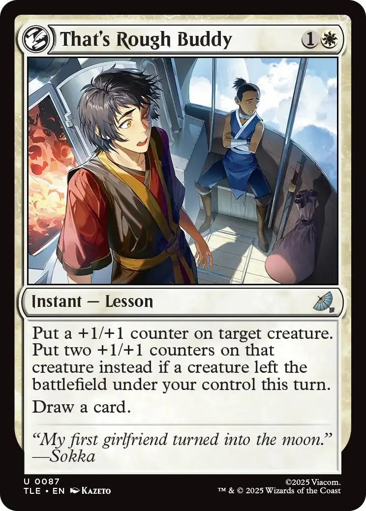 That's Rough Buddy [87] [Avatar: The Last Airbender Eternal] [Non-Foil]