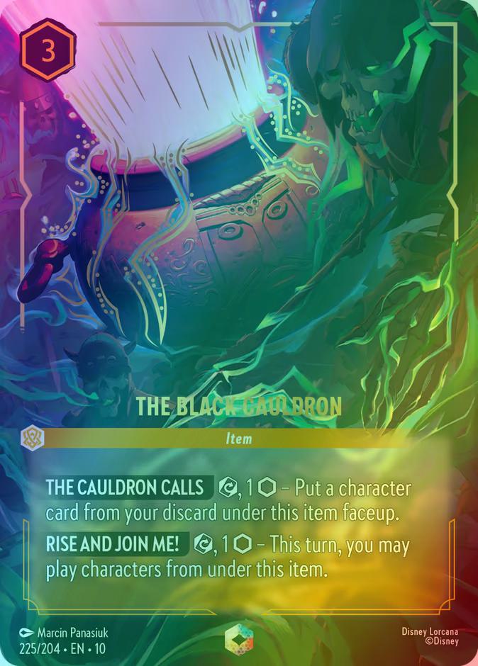 The Black Cauldron (Enchanted) - 225/204 [Whispers in the Well] [Holofoil]