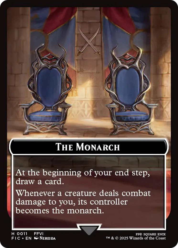 The Blackjack Token (08) // The Monarch Token (11) [FINAL FANTASY: Commander: Tokens] [Non-Foil] - Image 2