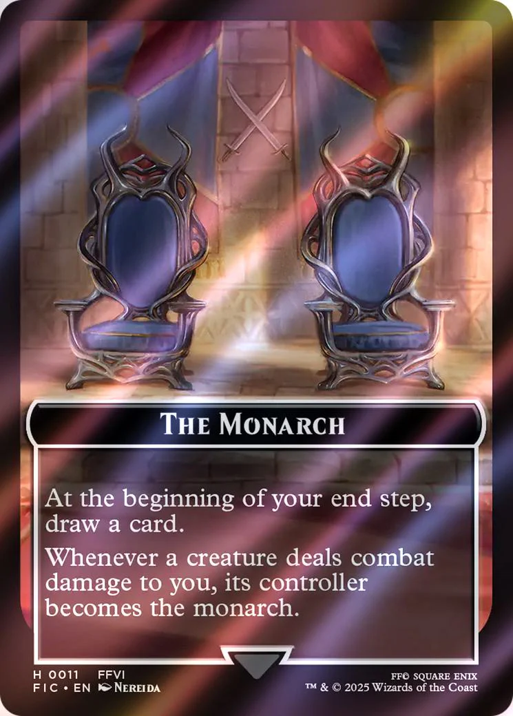 The Blackjack Token (08) // The Monarch Token (11) [FINAL FANTASY: Commander: Tokens] [Surge Foil] - Image 2