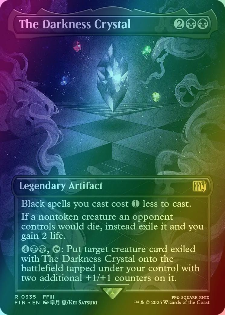 The Darkness Crystal [335] [Borderless] [FINAL FANTASY] [Foil]