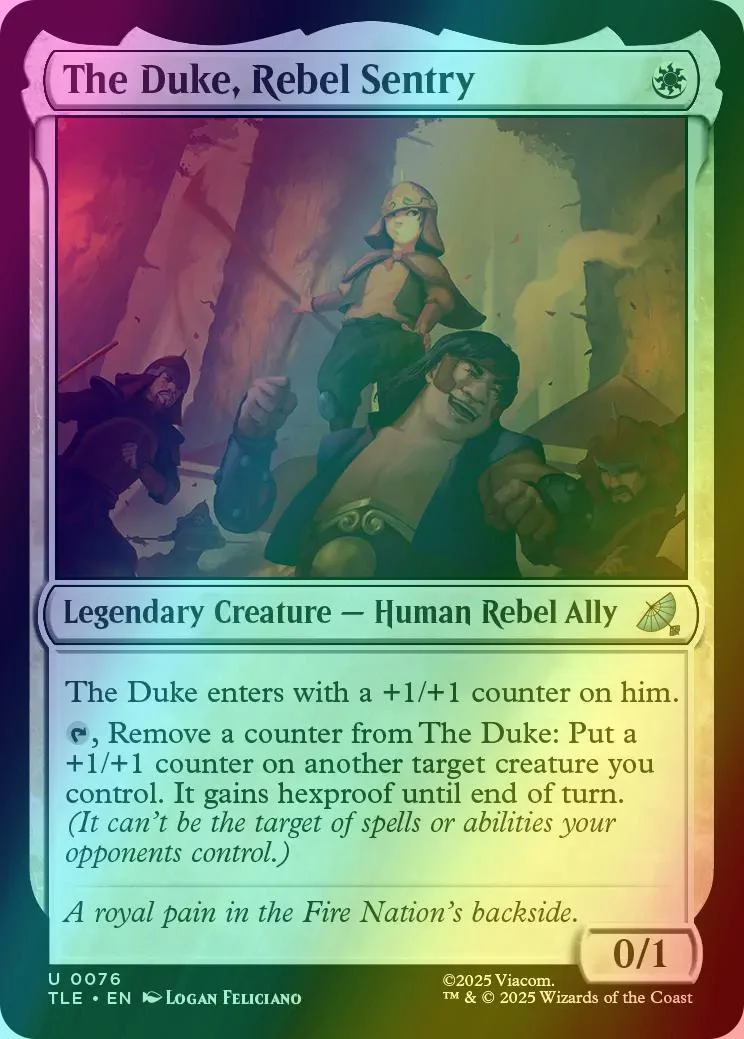 The Duke, Rebel Sentry [76] [Avatar: The Last Airbender Eternal] [Foil]
