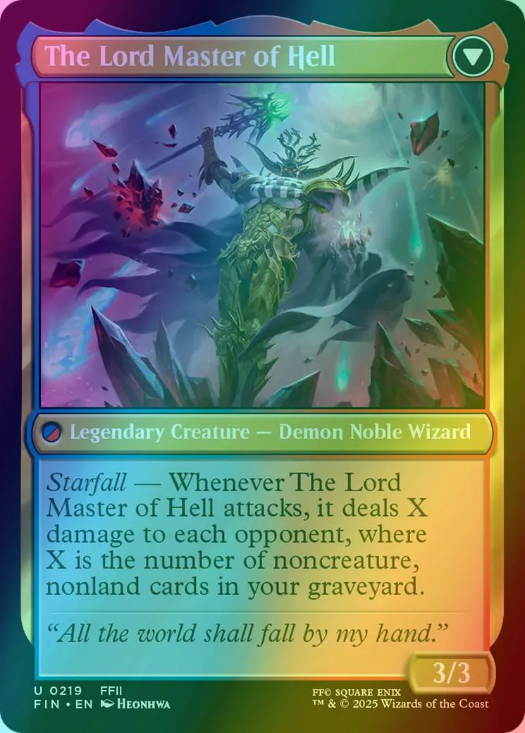 The Emperor of Palamecia // The Lord Master of Hell [219] [FINAL FANTASY] [Foil] - Image 2
