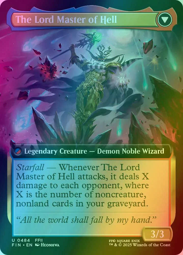 The Emperor of Palamecia // The Lord Master of Hell [484] [Extended Art] [FINAL FANTASY] [Foil] - Image 2