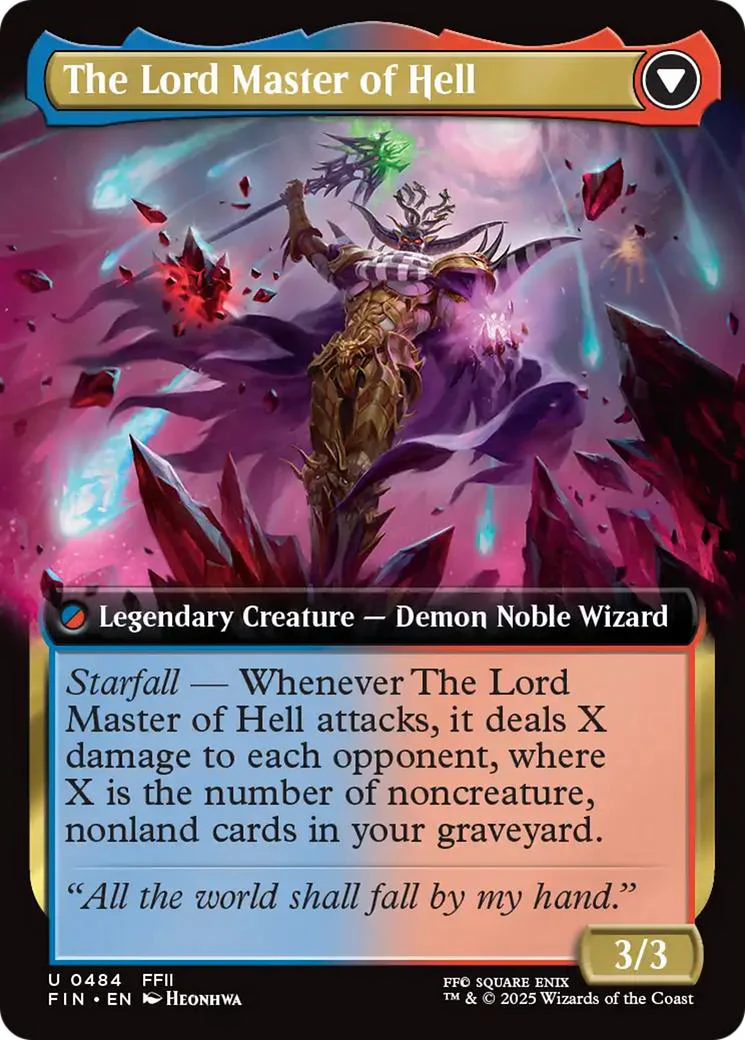 The Emperor of Palamecia // The Lord Master of Hell [484] [Extended Art] [FINAL FANTASY] [Non-Foil] - Image 2