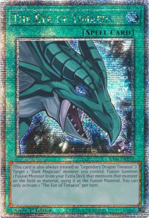 The Eye of Timaeus - RA04-EN192 - Quarter Century Secret Rare - 1st Edition