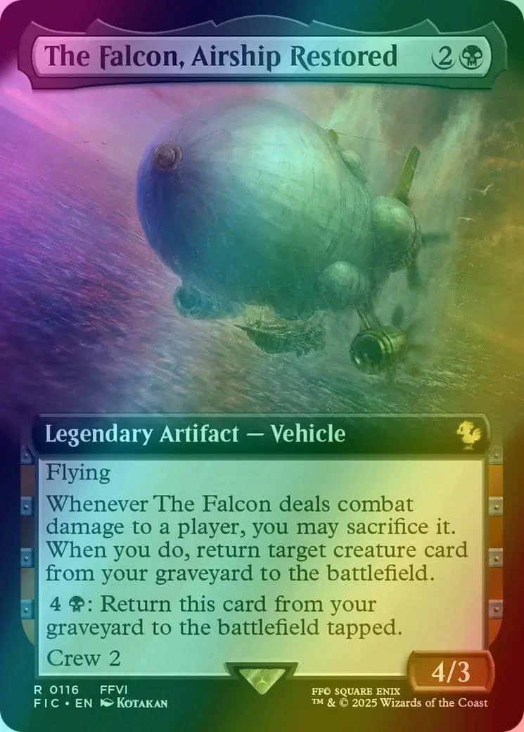 The Falcon, Airship Restored [116] [Extended Art] [FINAL FANTASY: Commander] [Foil]