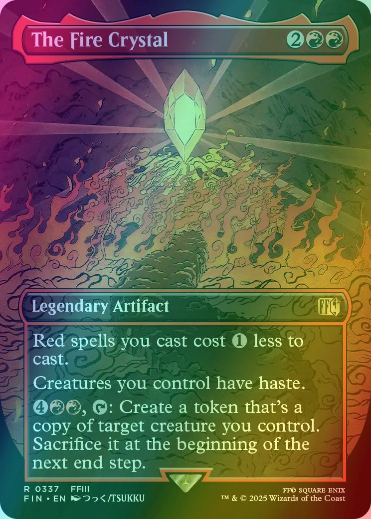 The Fire Crystal [337] [Borderless] [FINAL FANTASY] [Foil]