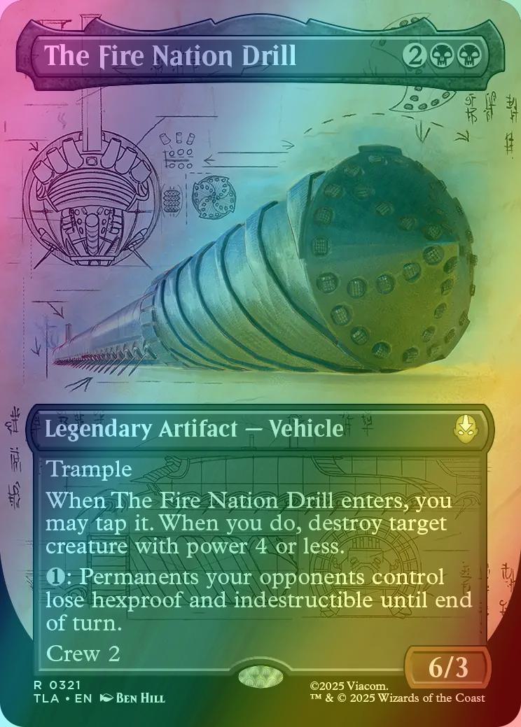The Fire Nation Drill [321] [Borderless] [Field Notes] [Avatar: The Last Airbender] [Foil]
