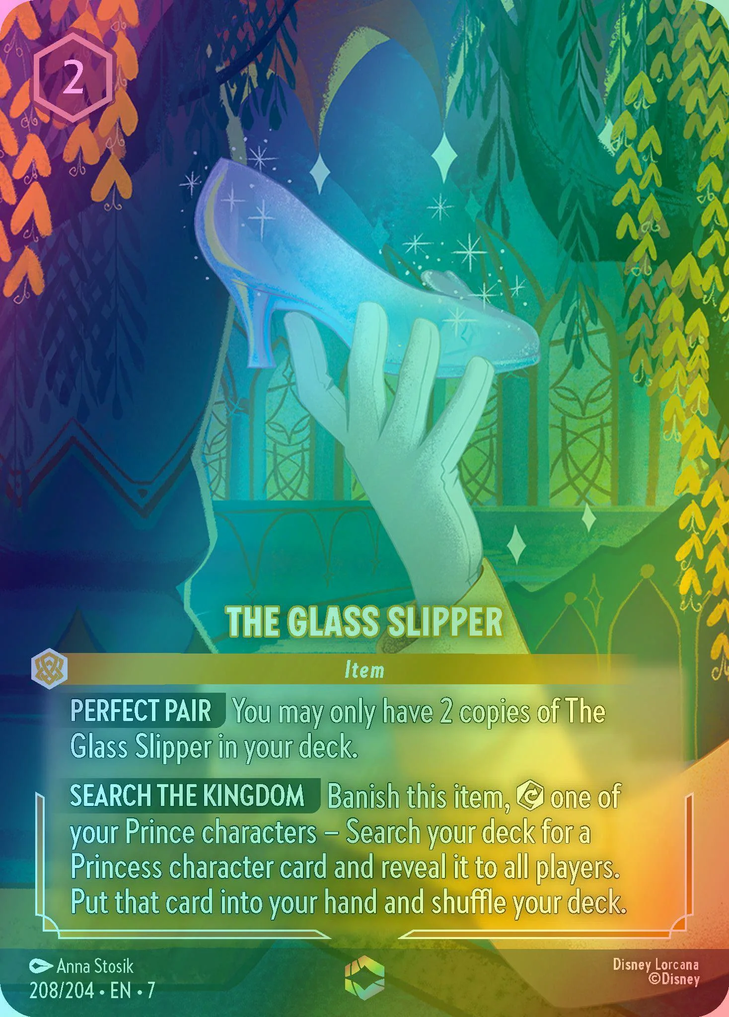 The Glass Slipper (Enchanted) - 208/204 [Archazia's Island] [Holofoil]