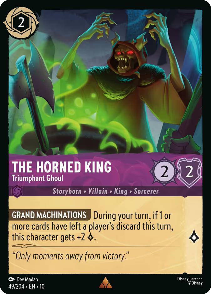 The Horned King - Triumphant Ghoul - 49/204 [Whispers in the Well] [Non-Foil]