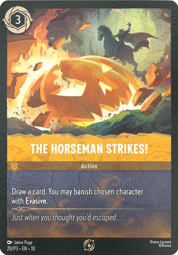 The Horseman Strikes! - 20/P3 [Disney Lorcana Promo Cards] [Cold Foil]