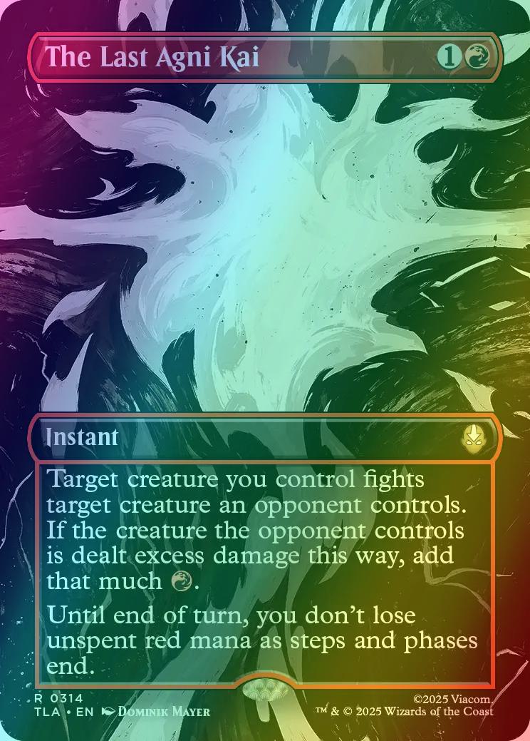 The Last Agni Kai [314] [Borderless] [Scene] [Avatar: The Last Airbender] [Foil]