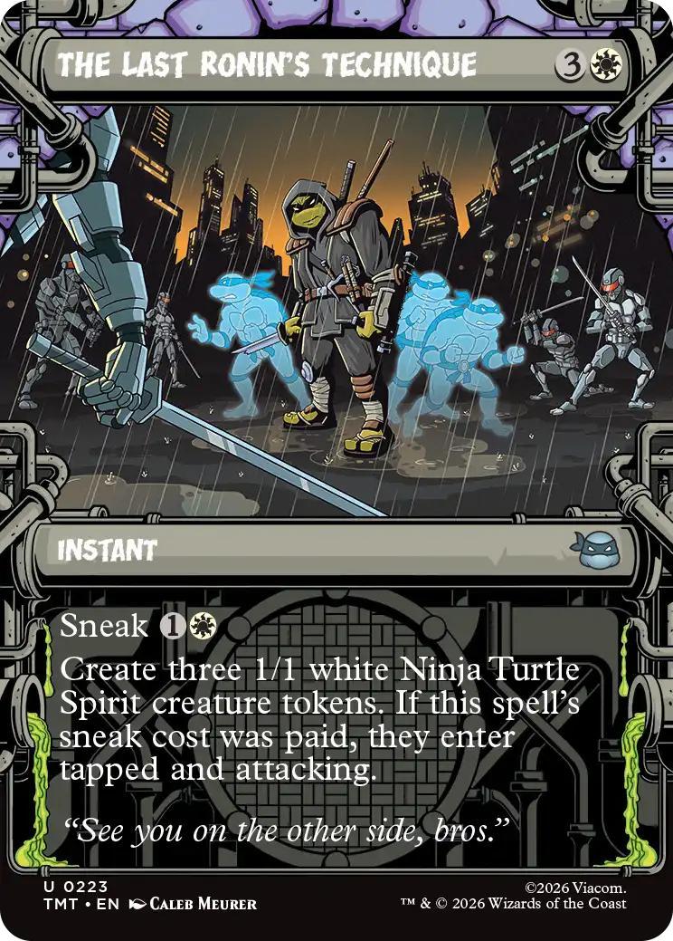 The Last Ronin's Technique [223] [Sewer Frame] [Teenage Mutant Ninja Turtles] [Non-Foil]