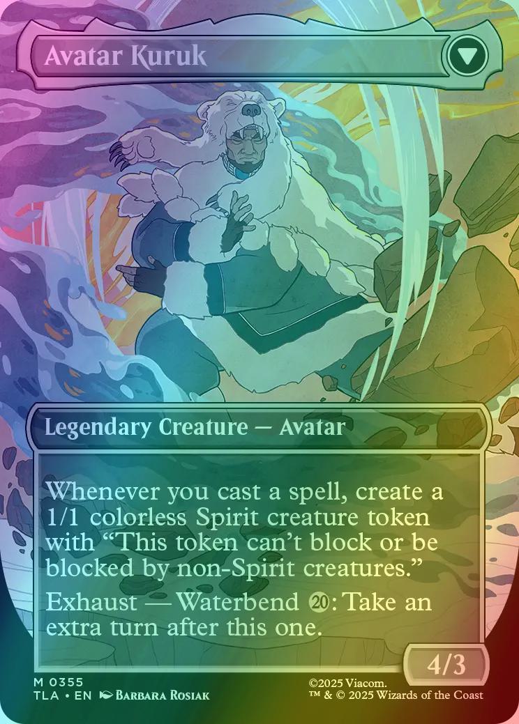 The Legend of Kuruk // Avatar Kuruk [355] [Borderless] [Avatar: The Last Airbender] [Foil] - Image 2