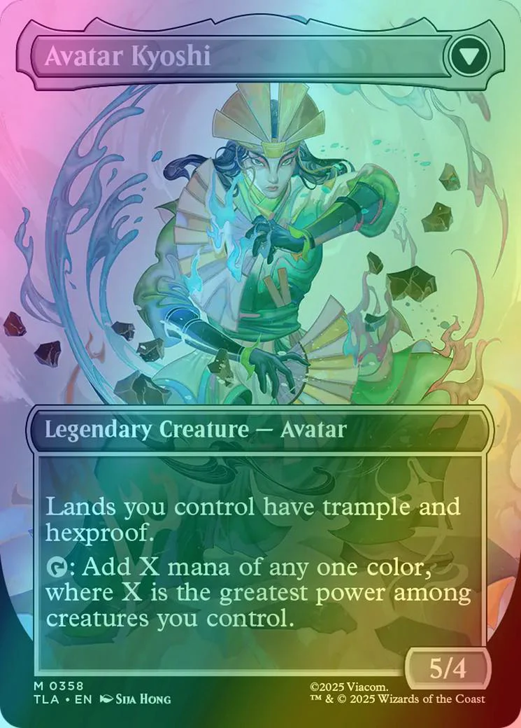 The Legend of Kyoshi // Avatar Kyoshi [358] [Borderless] [Avatar: The Last Airbender] [Foil] - Image 2