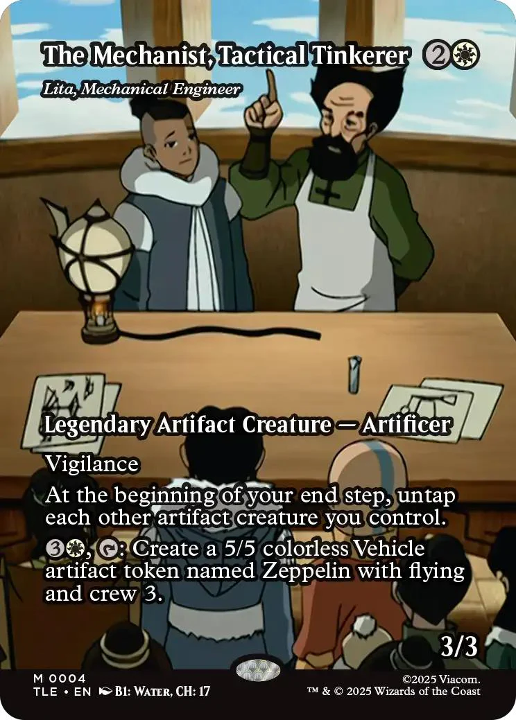The Mechanist, Tactical Tinkerer - Lita, Mechanical Engineer [4] [Borderless] [Source Material] [Avatar: The Last Airbender Eternal] [Non-Foil]