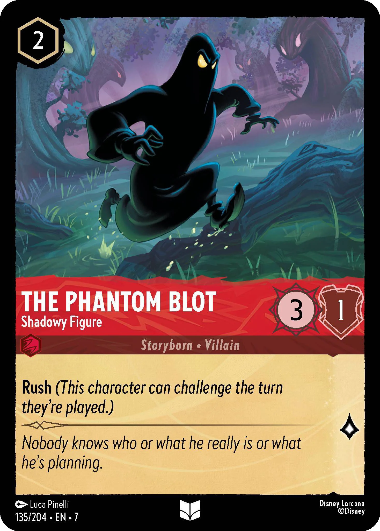 The Phantom Blot - Shadowy Figure - 135/204 [Archazia's Island] [Non-Foil]