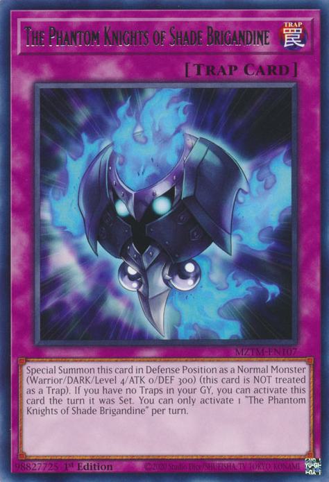 The Phantom Knights of Shade Brigandine - MZTM-EN107 - Rare - 1st Edition