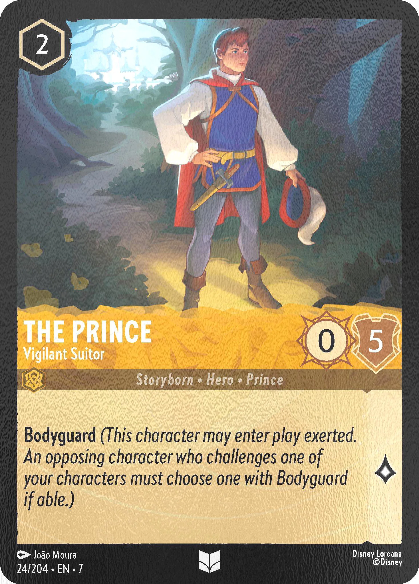 The Prince - Vigilant Suitor - 24/204 [Archazia's Island] [Cold Foil]