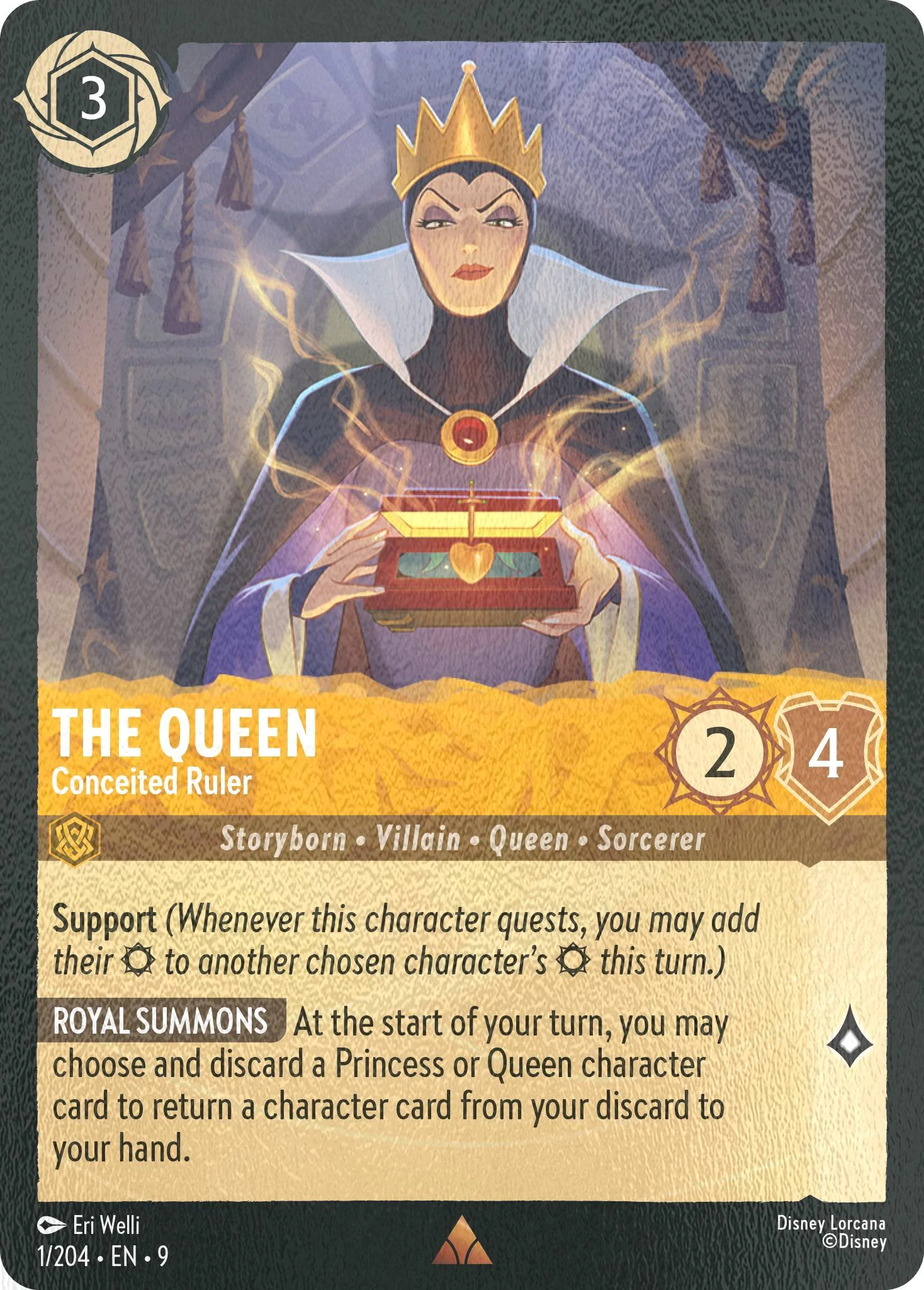 The Queen - Conceited Ruler - 1/204 [Fabled] [Cold Foil]