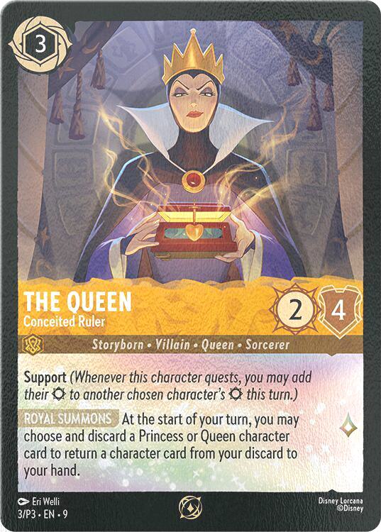 The Queen - Conceited Ruler - 3/P3 [Disney Lorcana Promo Cards] [Cold Foil]