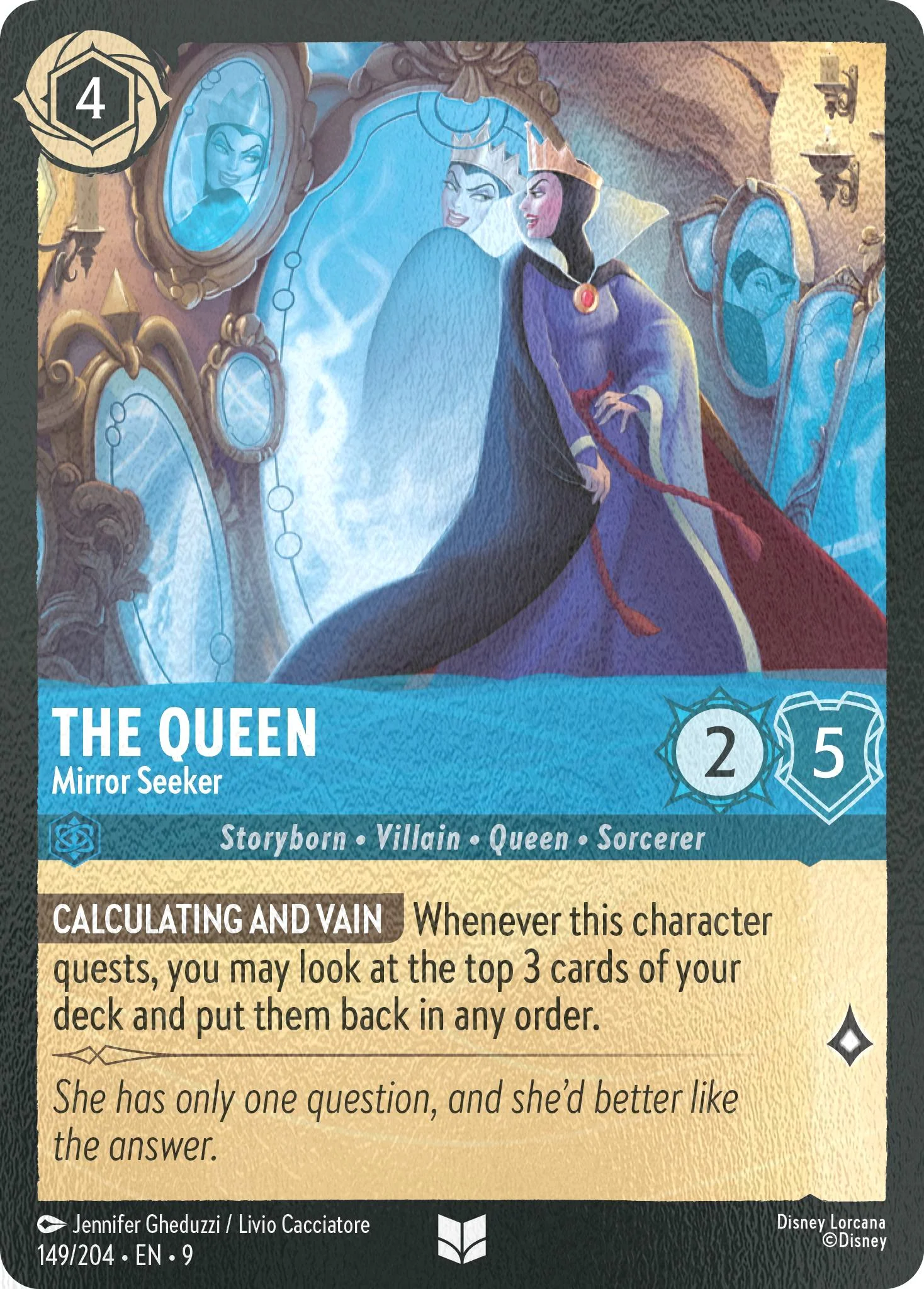 The Queen - Mirror Seeker - 149/204 [Fabled] [Cold Foil]