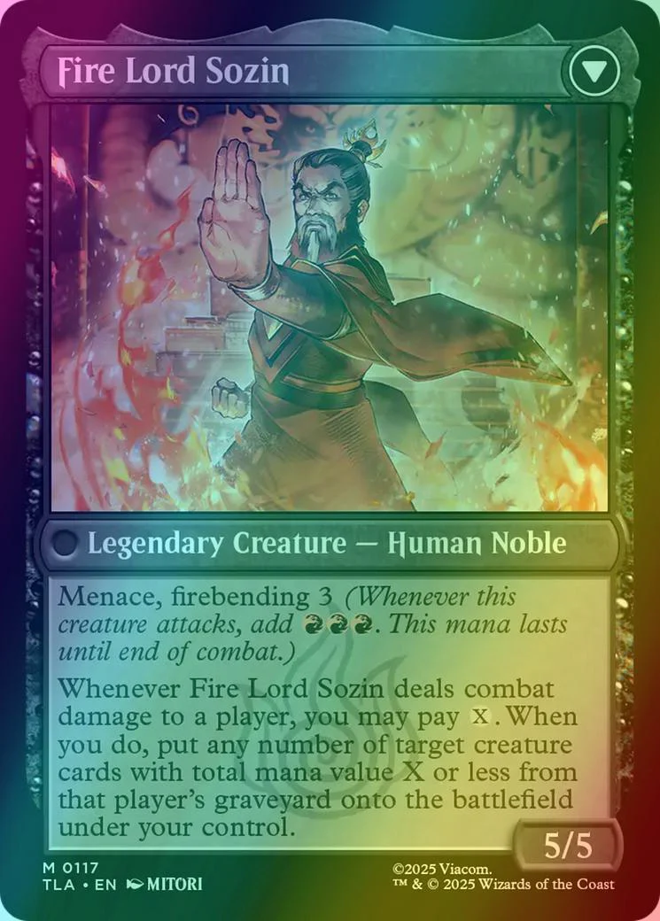The Rise of Sozin // Fire Lord Sozin [117] [Avatar: The Last Airbender] [Foil] - Image 2