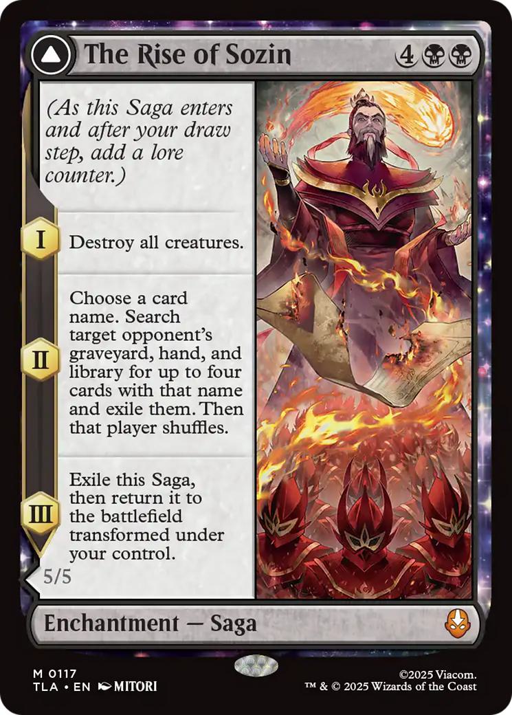 The Rise of Sozin // Fire Lord Sozin [117] [Avatar: The Last Airbender] [Non-Foil]