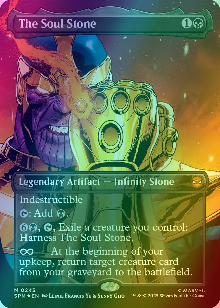 The Soul Stone [243] [Borderless] [Gauntlet] [Marvel's Spider-Man] [Foil]