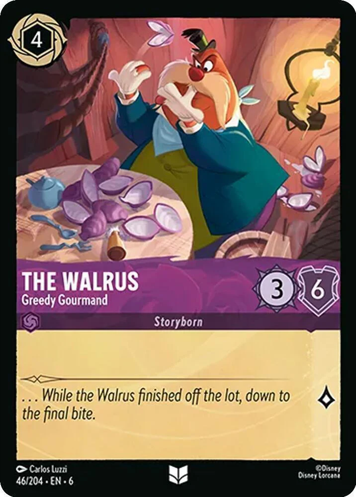The Walrus - Greedy Gourmand - 46/204 [Azurite Sea] [Non-Foil]