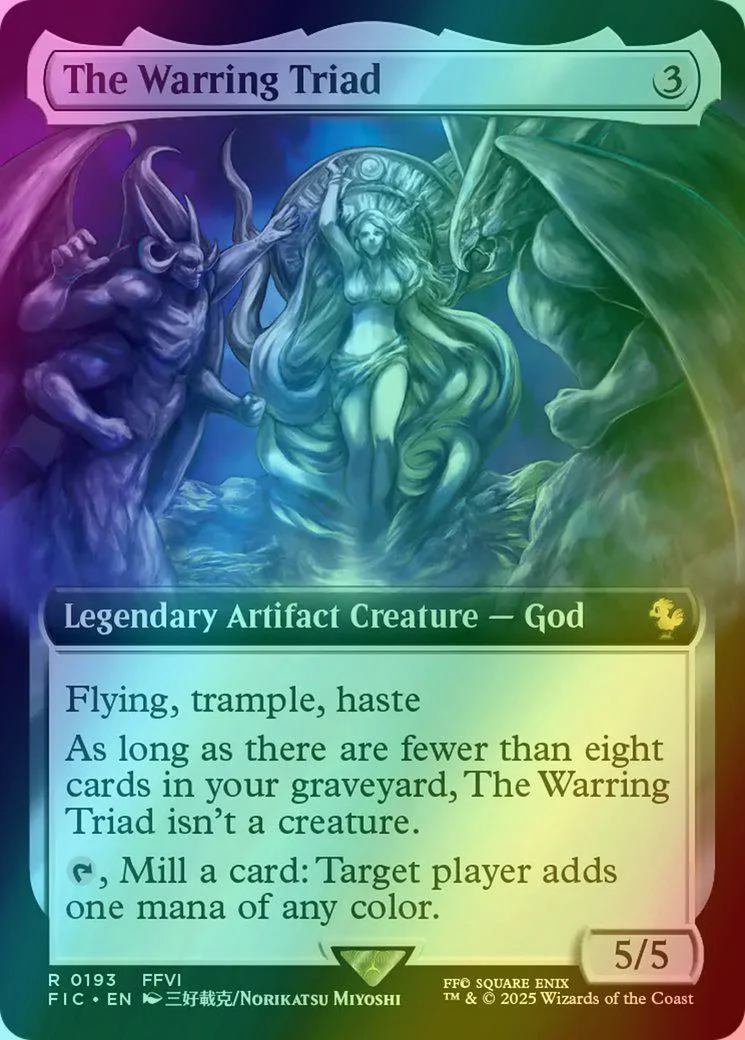 The Warring Triad [193] [Extended Art] [FINAL FANTASY: Commander] [Foil]