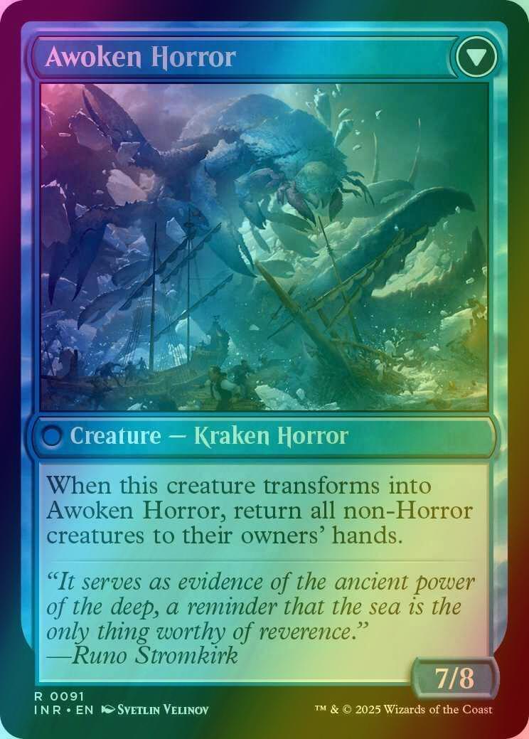 Thing in the Ice // Awoken Horror [91] [Innistrad Remastered] [Foil] - Image 2