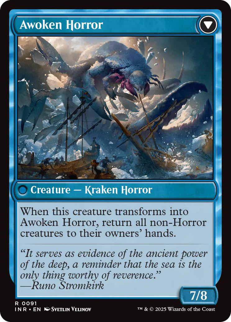 Thing in the Ice // Awoken Horror [91] [Innistrad Remastered] [Non-Foil] - Image 2