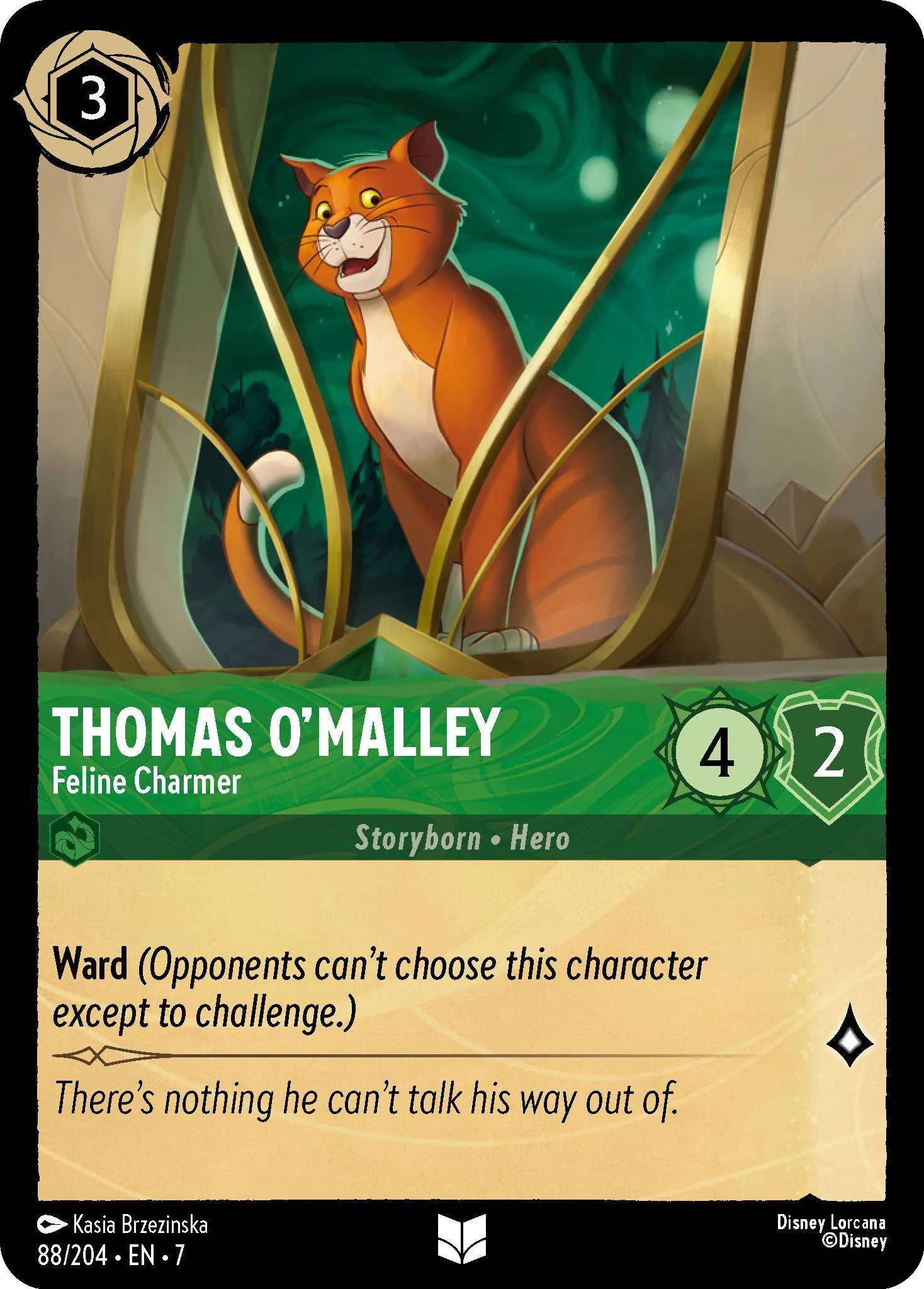 Thomas O'Malley - Feline Charmer - 88/204 [Archazia's Island] [Non-Foil]