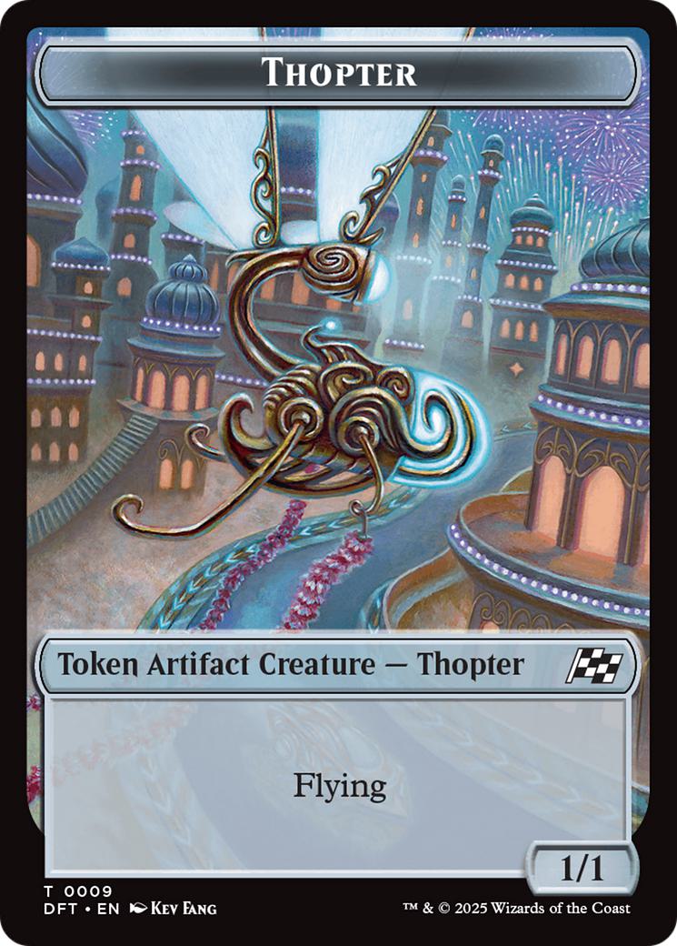Thopter Token (09) // Treasure Token (11) [Aetherdrift: Tokens] [Non-Foil]