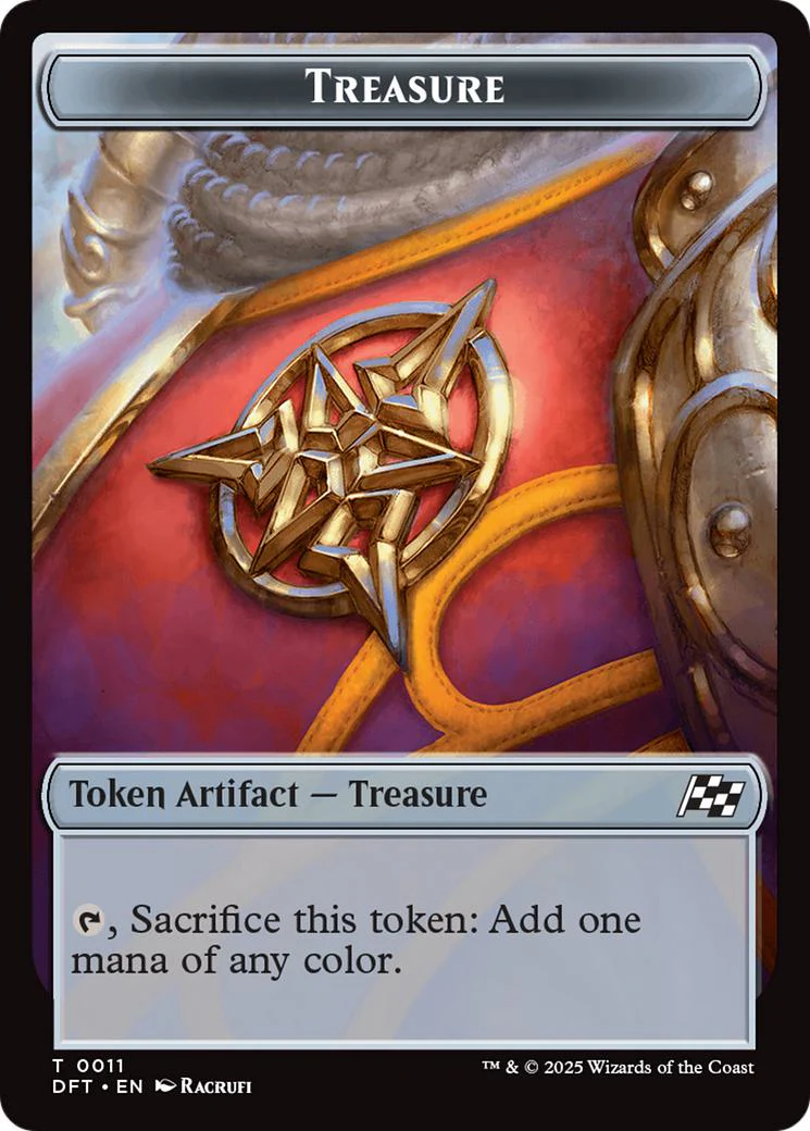 Thopter Token (09) // Treasure Token (11) [Aetherdrift: Tokens] [Non-Foil] - Image 2