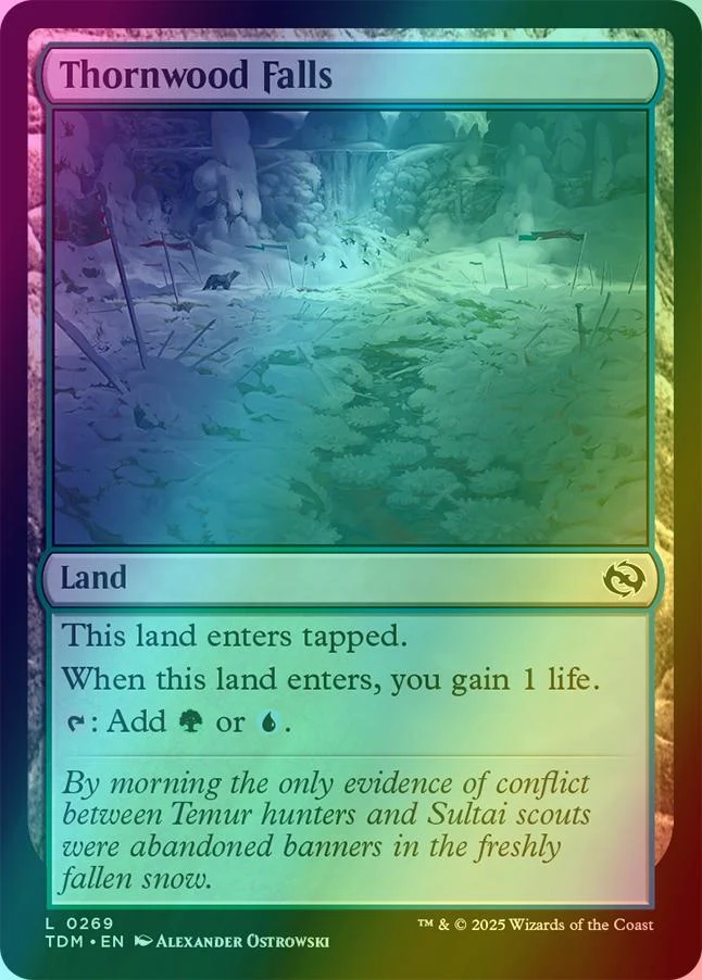 Thornwood Falls [269] [Tarkir: Dragonstorm] [Foil]