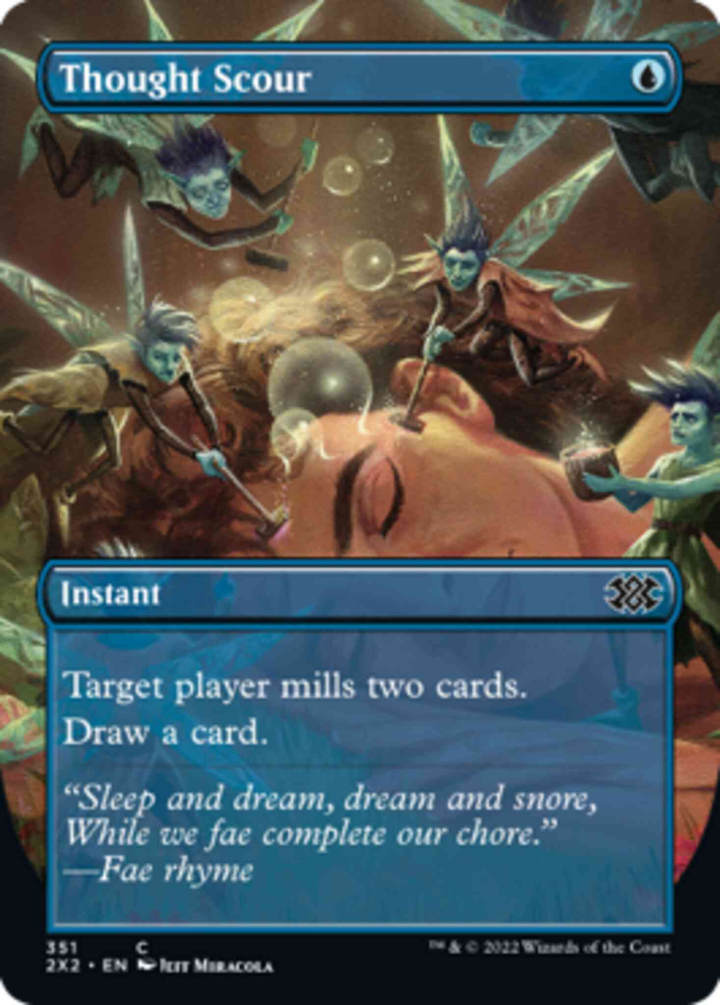 Thought Scour [351] [Borderless] [Double Masters 2022] [Non-Foil]