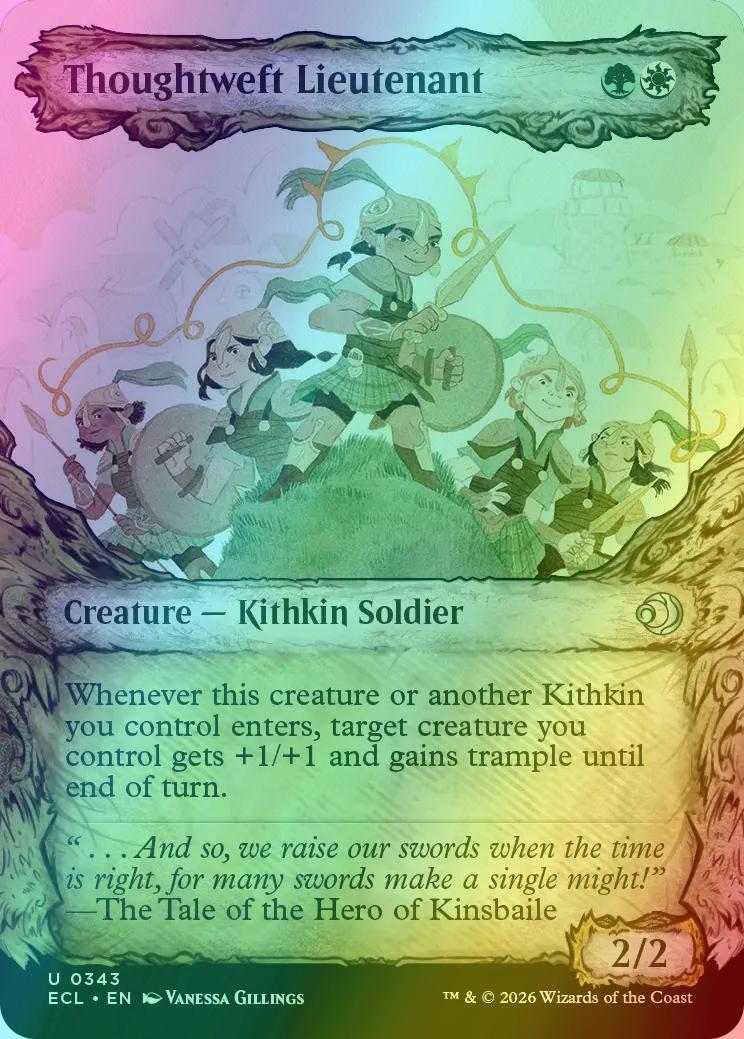 Thoughtweft Lieutenant [343] [Fable Frame] [Lorwyn Eclipsed] [Foil]