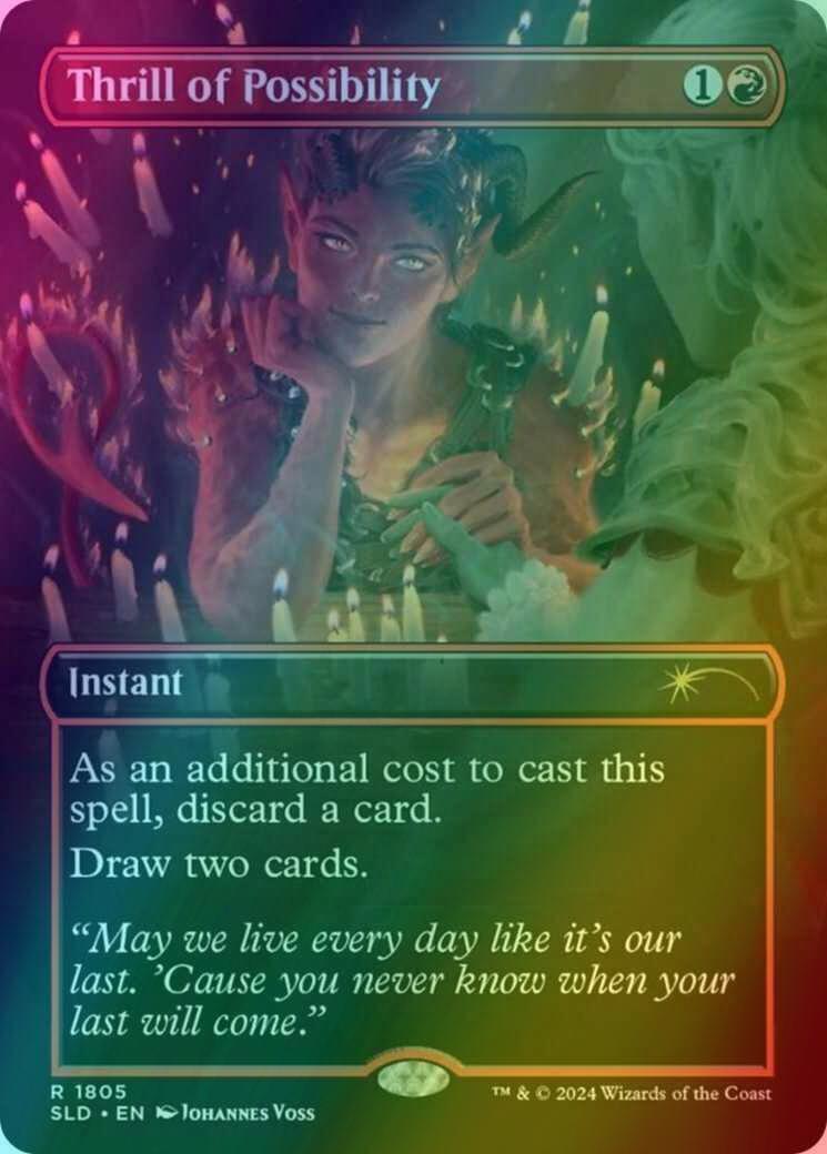Thrill of Possibility [1805] [Borderless] [Karlach's Rage] [Secret Lair Drop] [Foil]